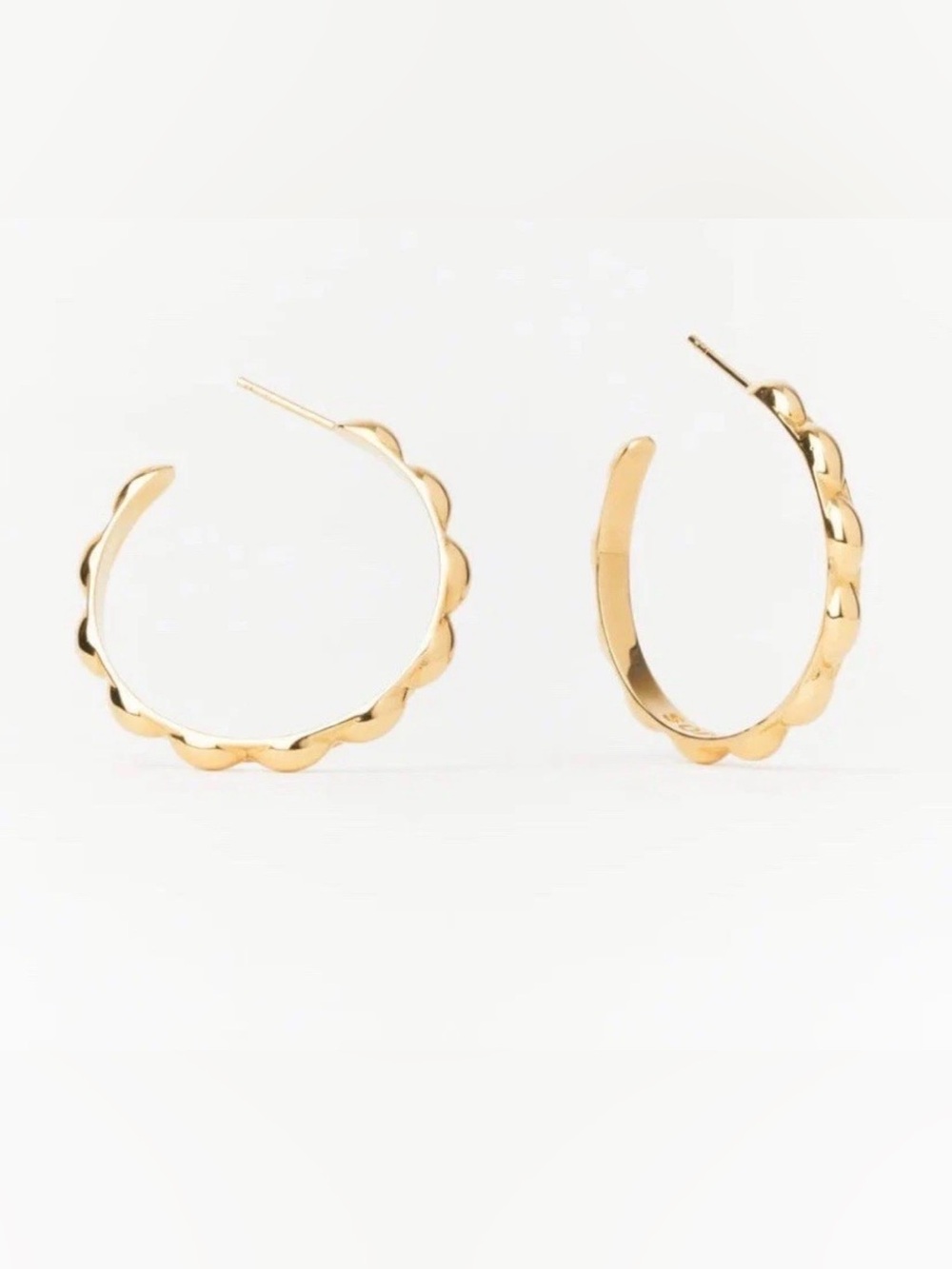 Designer Sophie Blake Selena Hoops - Golden (Large) 1.5” New with Box